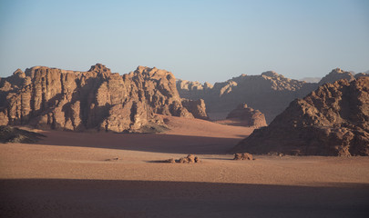 Fototapeta na wymiar Landscape in Wadi Rum