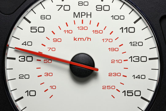 speedometer at 35 MPH