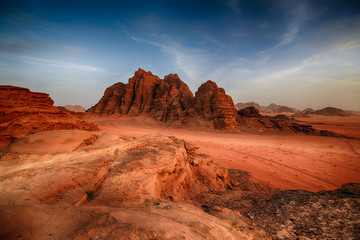 Landscape in Wadi Rum