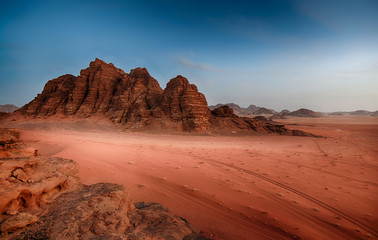 Landscape in Wadi Rum