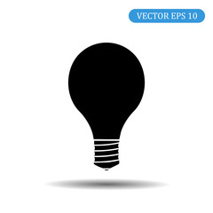 Bulb icon.Vector illustration eps 10