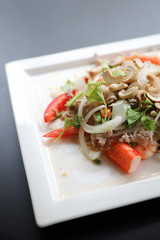Glass Noodle Spicy Salad , Thai food