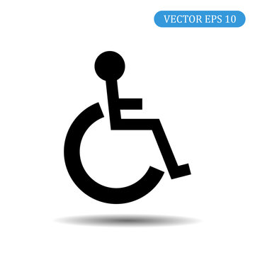 Disabled icon. Vector illustration eps 10