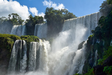 Naklejka premium Detailed view of the Iguazu falls (Argentina)