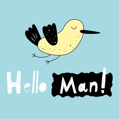 Vector illustration in Scandinavian style