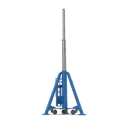 Aircraft Tripod Jack on white. 3D illustration