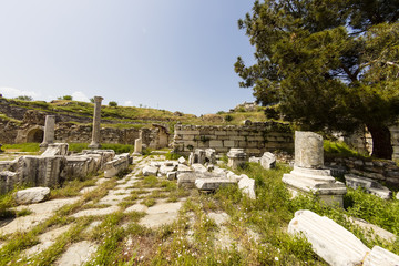 Fototapeta na wymiar Archaeological site of Helenistic city of Aphrodisias in western Anatolia, Turkey.