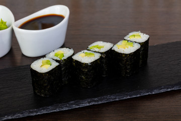 Appetizing avocado roll