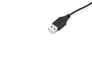 usb cable isolated on white background