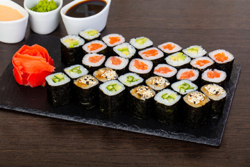 Delicious sushi set