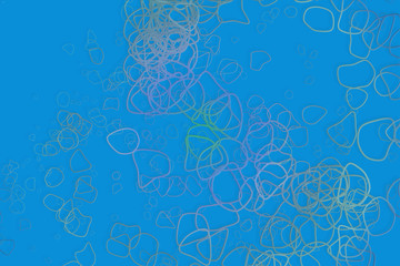 Abstract conceptual geometric blended messy shapes background. Artwork, graphic, light & cover.