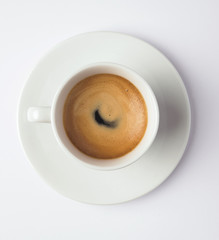 espresso top view