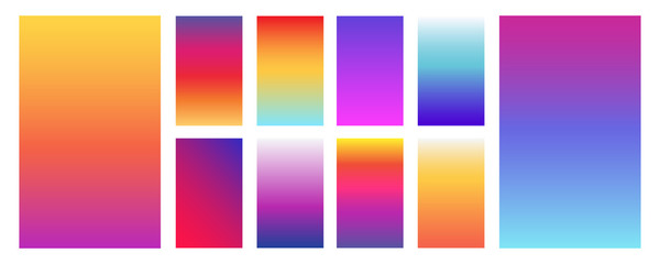Colorful modern gradient soft backgrounds