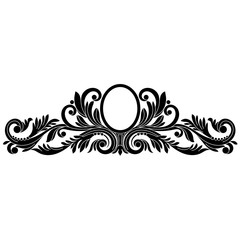 Vintage baroque ornament, corner. Retro pattern antique style acanthus. Decorative design element filigree calligraphy vector. - stock vector