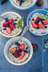 Family breakfast with honeysuckle