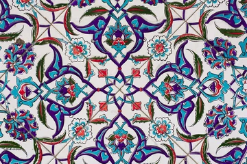 Papier peint Tuiles marocaines célèbre tuile de la ville de kütahya