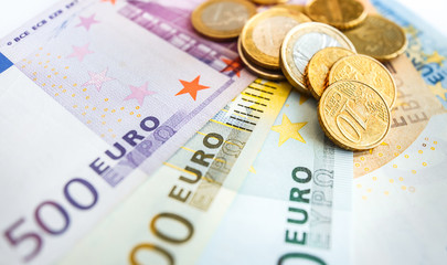 background of all euro bills