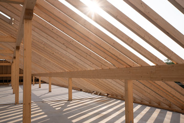 Dachstuhl aus Holz