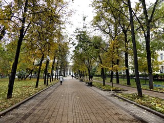 Naklejka premium Moscow. Chistye Prudy. Boulevard