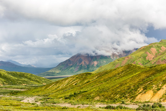 Storm Brewing Over Alaska's Denali National Park