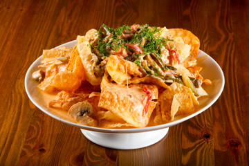 Quesadilla with sauce