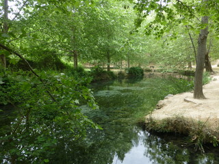Paraje natural Fuentes del Marques en Caravaca de la Cruz, ciudad santa del cristianismo en Murcia (España)