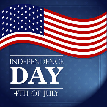 Independence Day greeting card or banner vector illustration.