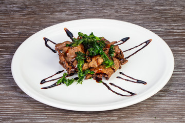 Tasty veal liver