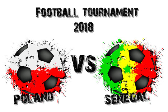 Soccer game  Poland vs Senegal