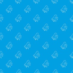 Grand piano pattern vector seamless blue repeat for any use