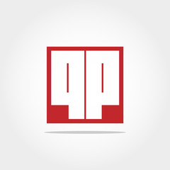 Initial Letter QP  Logo Template Vector Design
