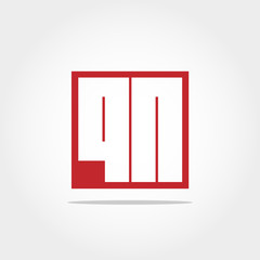 Initial Letter QN  Logo Template Vector Design