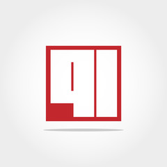 Initial Letter QL  Logo Template Vector Design