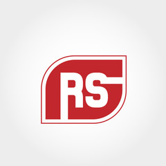 Initial Letter RS Logo Vector Design