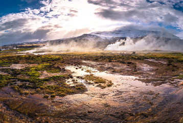 Geysir - May 03, 2018: Geysir, Iceland