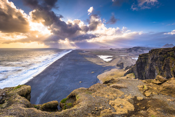 Dyrholaey - May 04, 2018: Landscape of cape Dyrholaey, Iceland