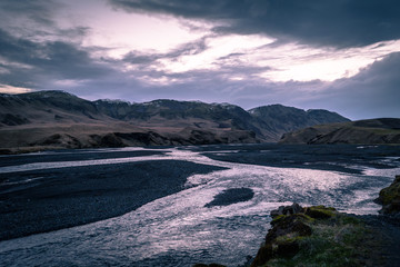 Vik - May 04, 2018: Wilderness near Vik, Iceland