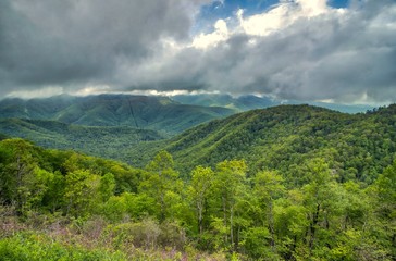 Landscape Across the Blue Ridge Mountains