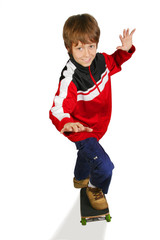 Cool kid on skateboard