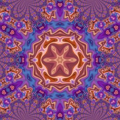 Fantasy sacred geometry modern art. Mystic Indian unique mandala. Oriental round pattern. Diamond and floral kaleidoscope artwork. Feng shui and yoga traditional design. Psychedelic creative print. 