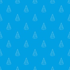 Cap pattern vector seamless blue repeat for any use