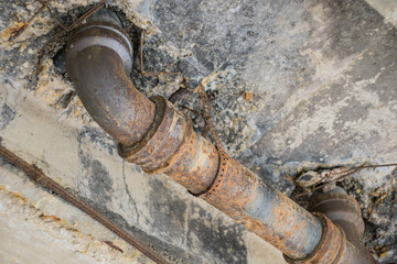 Rusted Pipe on Ceiling