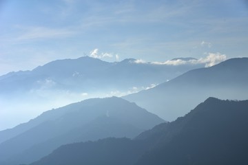 Mountain mist and clouds in the Hsinchu,Taiwan.