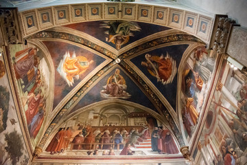 Obraz premium Painting inside church on Italy