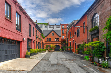 Fototapeta na wymiar Grace Court Alley - Brooklyn, New York