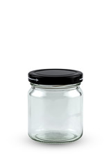Round Shape Glass Canister isolated