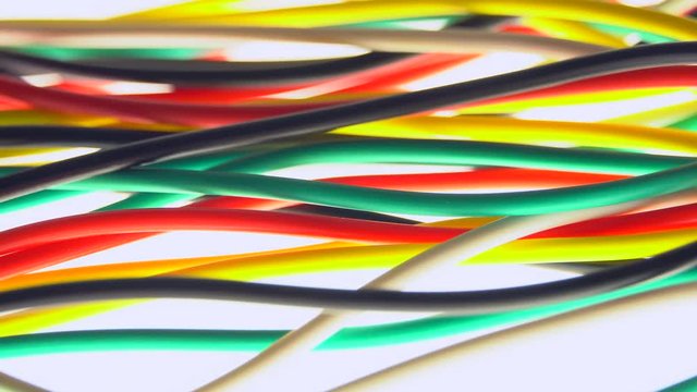 Colorful wire ,b-roll footage for making changes