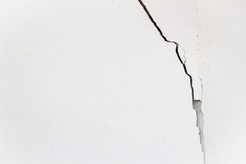 white wall, the surface cracked plaster, old concrete texture