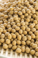 笊に盛った大豆