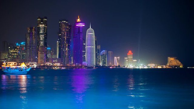 WS T/L Arabian peninsula and west bay central finacial district / Doha, Qatar
